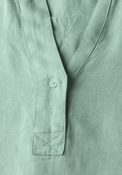 Leinen-Longbluse