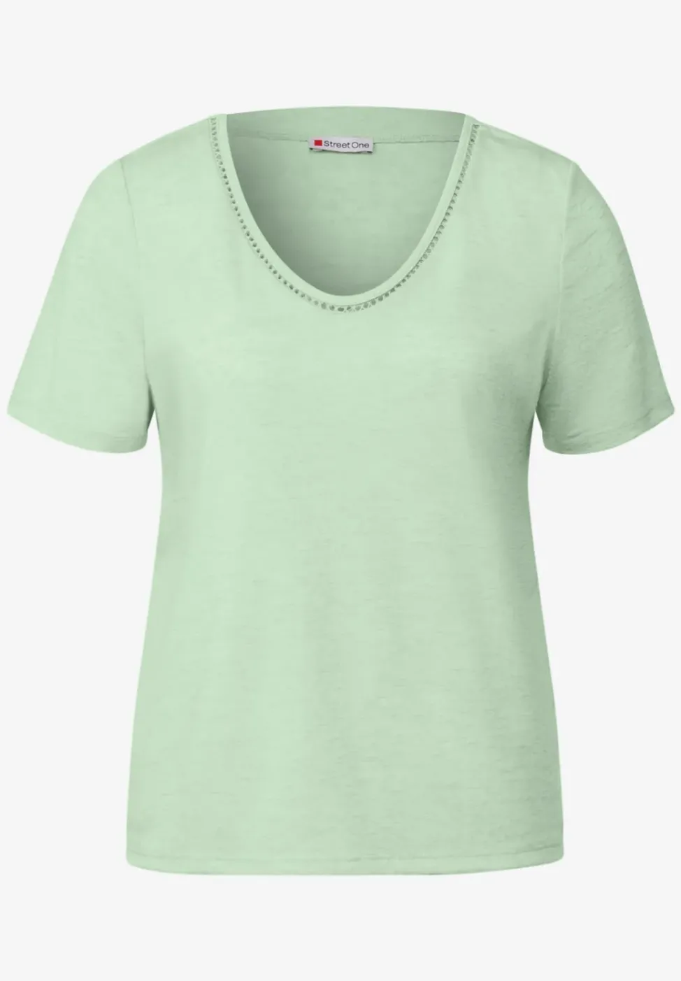 Leinen-Look T-Shirt