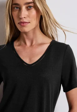 Leinen-Look T-Shirt