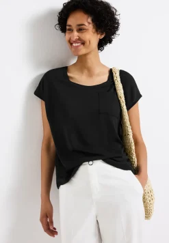 Leinen-Look T-Shirt
