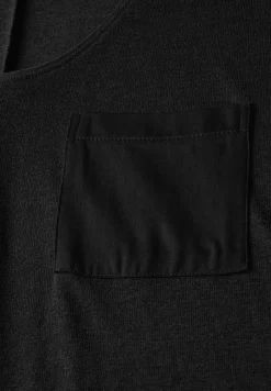 Leinen-Look T-Shirt