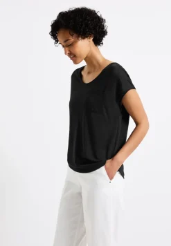 Leinen-Look T-Shirt