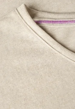 Leinen-Look Glitzer-Shirt