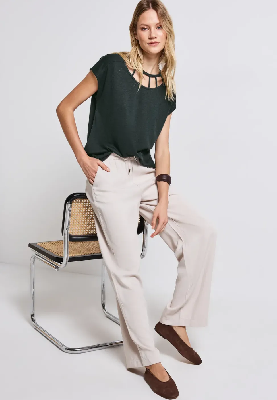Leinen-Look Shirt