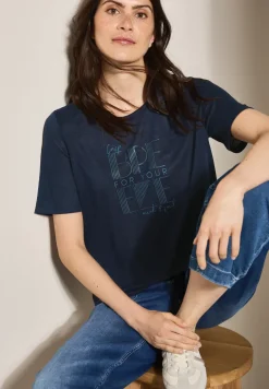 Leinen-Look T-Shirt
