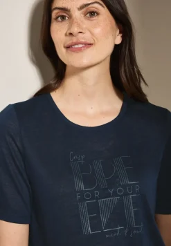 Leinen-Look T-Shirt