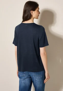 Leinen-Look T-Shirt