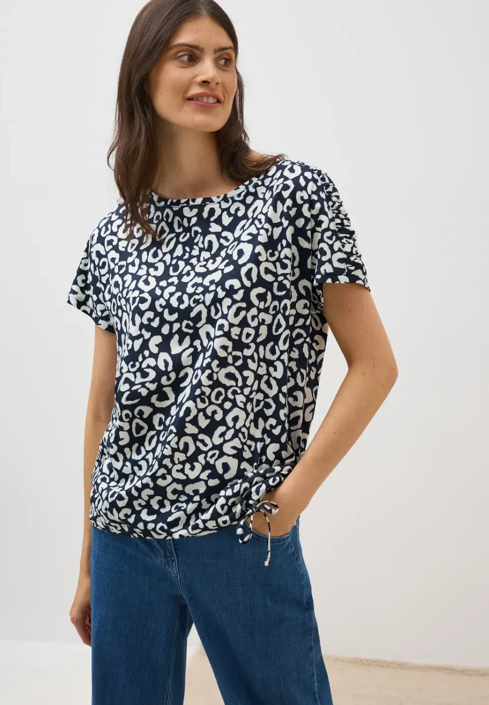 Leo Shirt mit Raffung