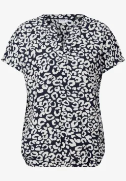 Leo Split Neck Bluse