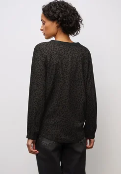 Leo Split Neck Bluse
