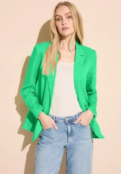 Long Leinenblazer