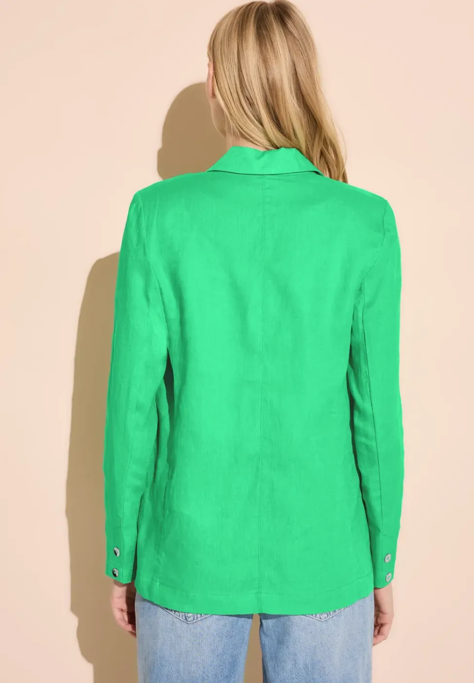Long Leinenblazer