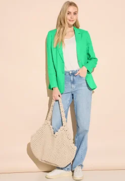Long Leinenblazer