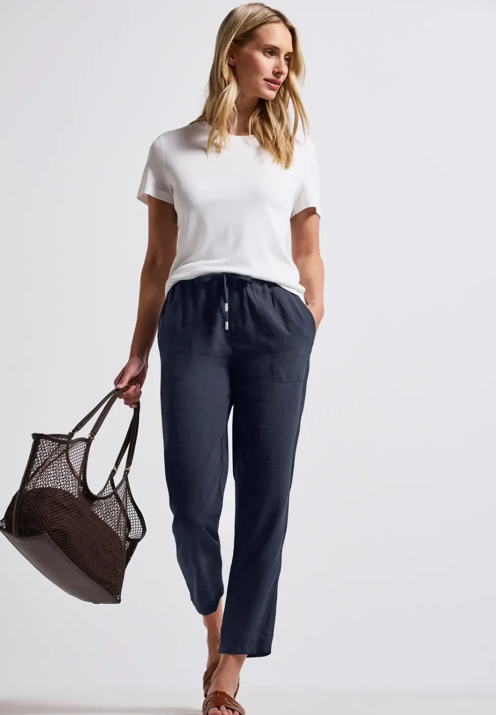 Loose Fit Hose mit Struktur