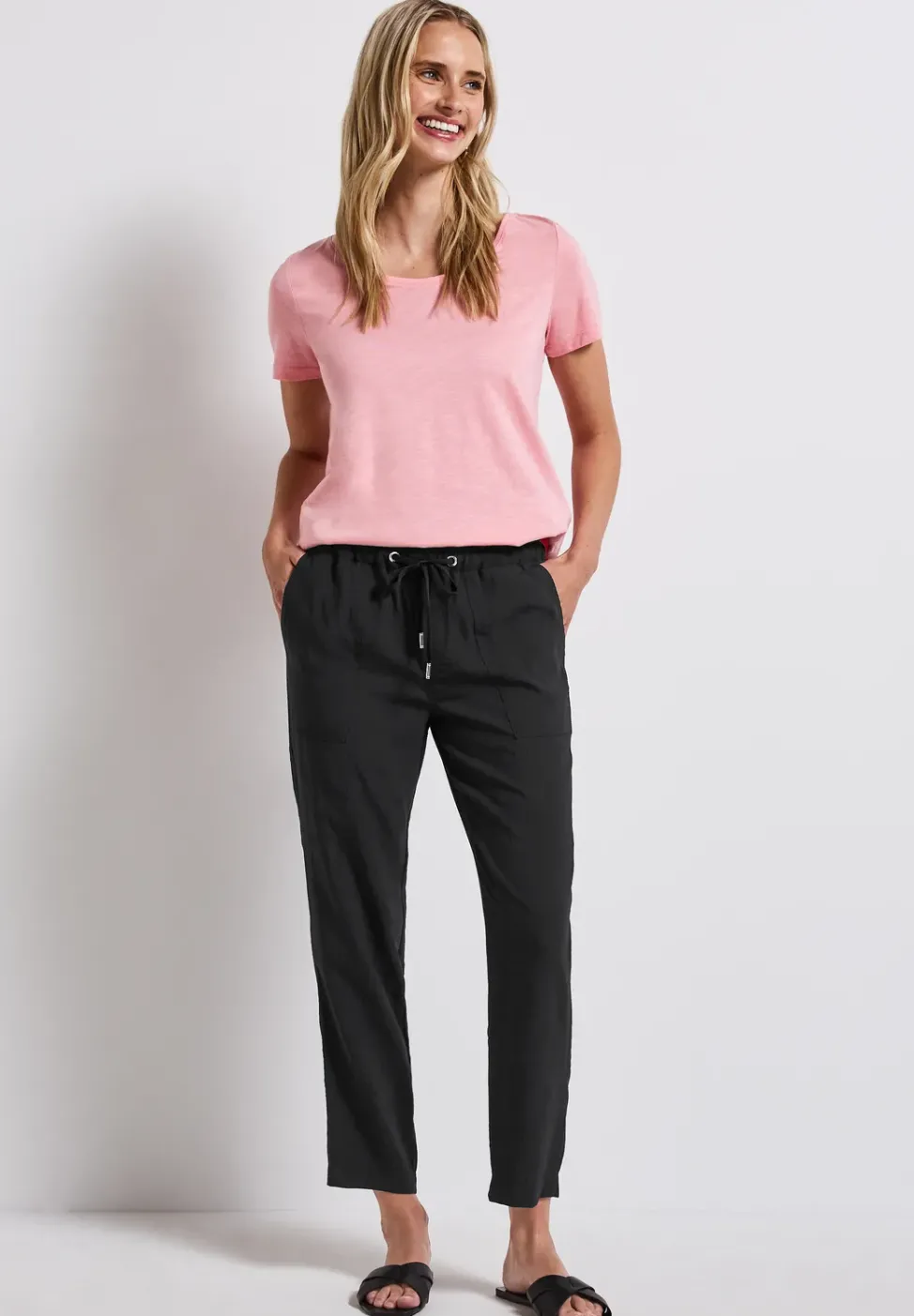Loose Fit Hose mit Struktur