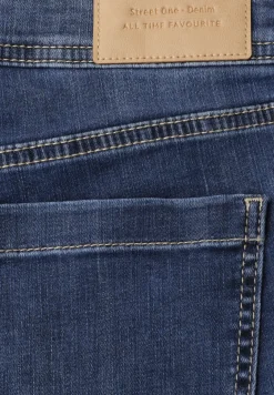 Low Waist Slim Leg Jeans im Casual Fit