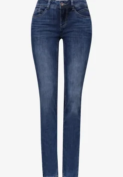 Low Waist Slim Leg Jeans im Casual Fit