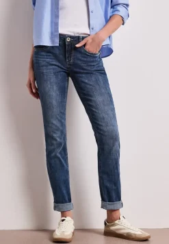 Low Waist Slim Leg Jeans im Casual Fit