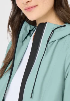 Mantel mit Kapuze und 2-Wege-Zipper