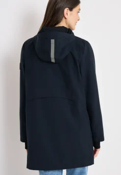 Mantel mit Kapuze und 2-Wege-Zipper