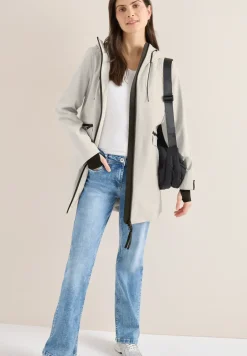 Mantel mit Kapuze und 2-Wege-Zipper