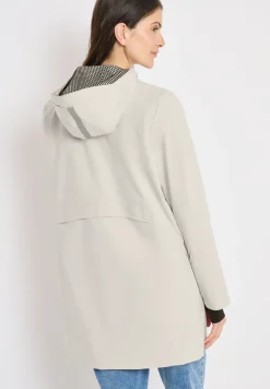 Mantel mit Kapuze und 2-Wege-Zipper