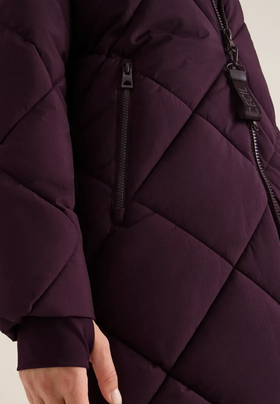 Mantel mit Rucksack Strings