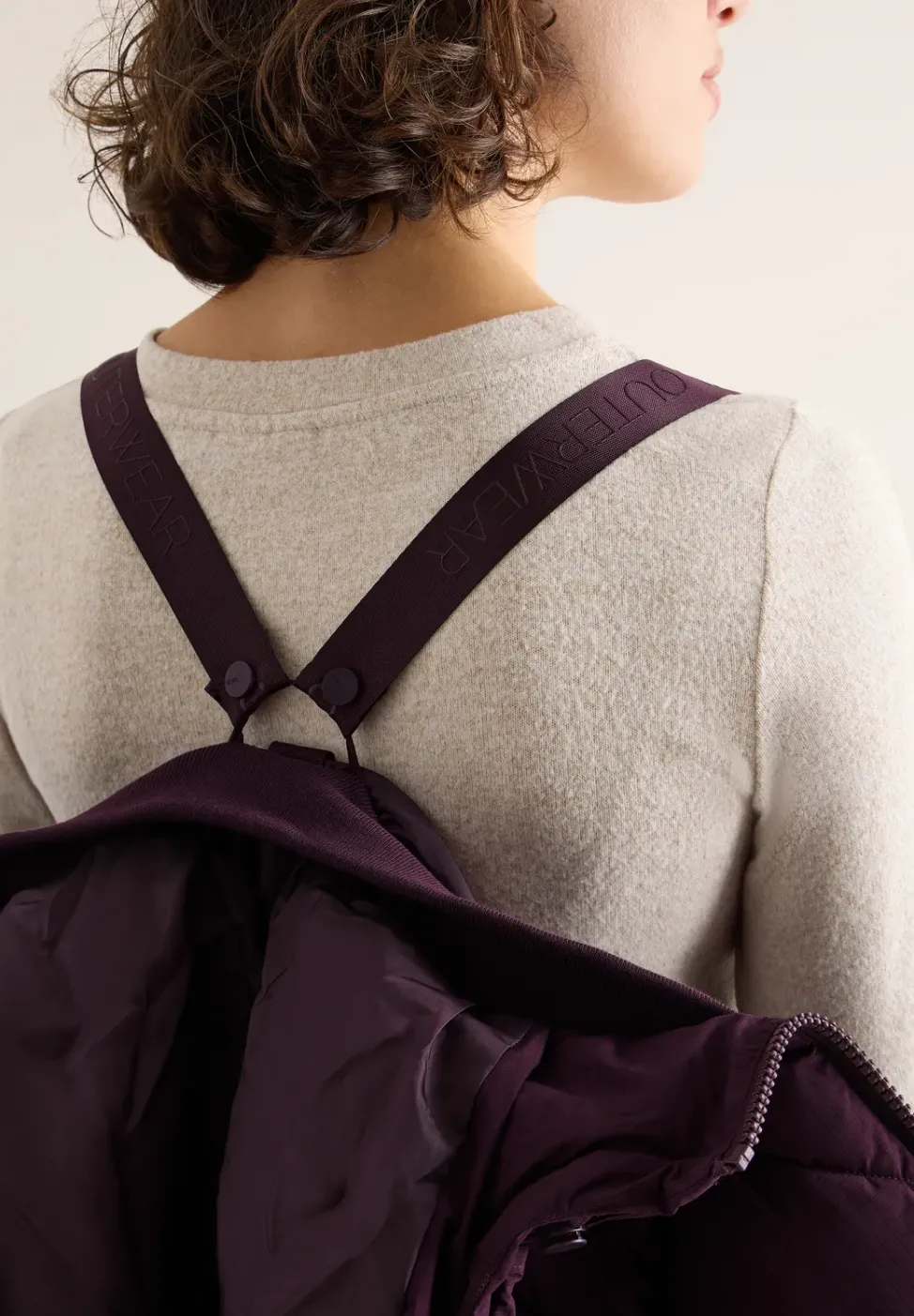 Mantel mit Rucksack Strings