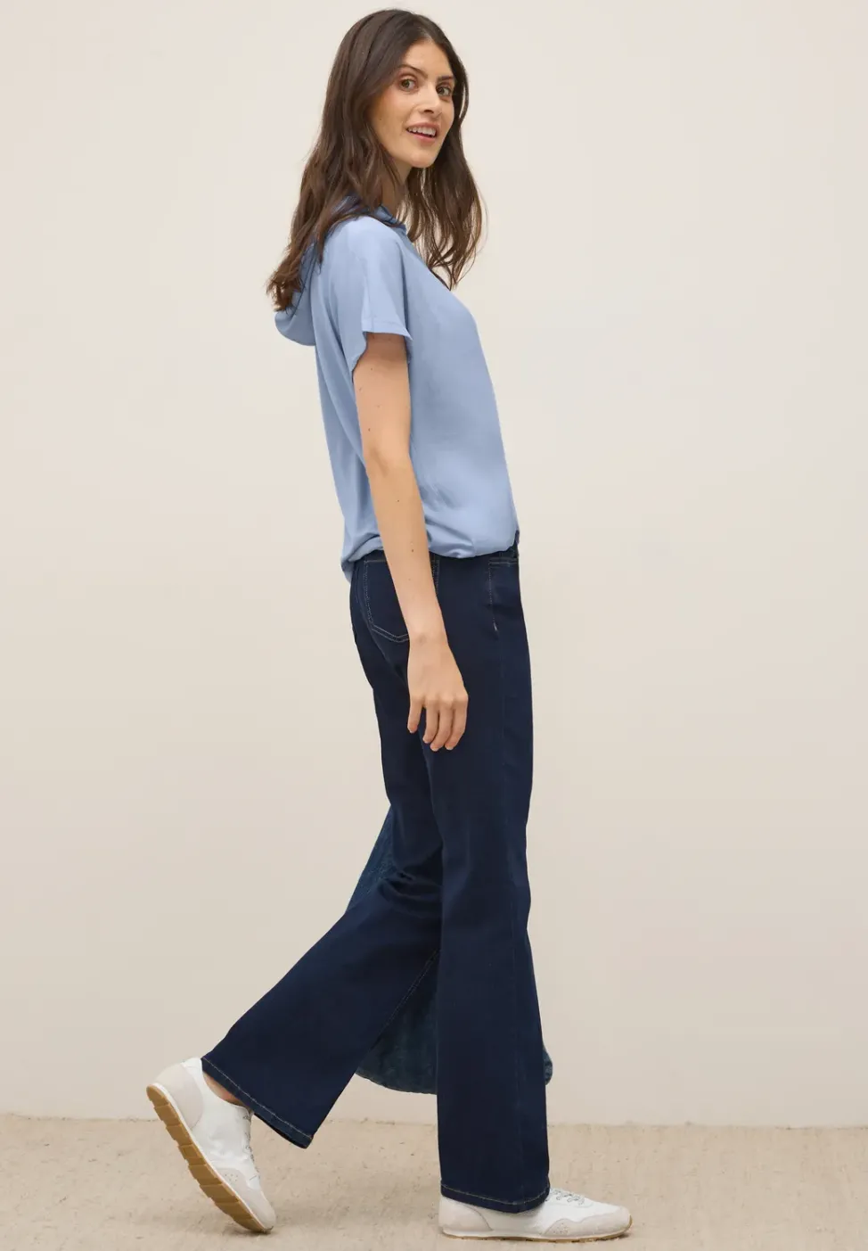 Materialmix Kapuzenshirt