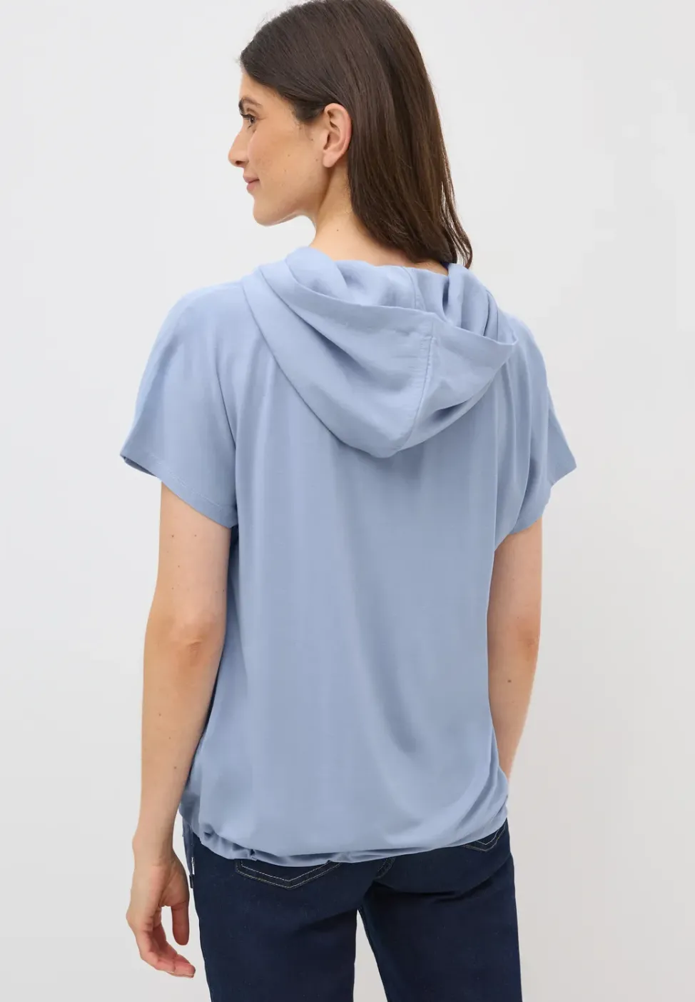 Materialmix Kapuzenshirt