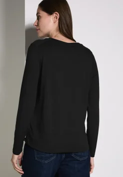 Materialmix Langarmshirt