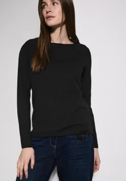Materialmix Langarmshirt