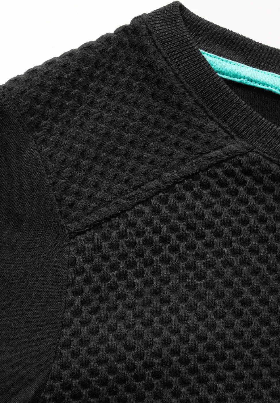 Materialmix Langarmshirt