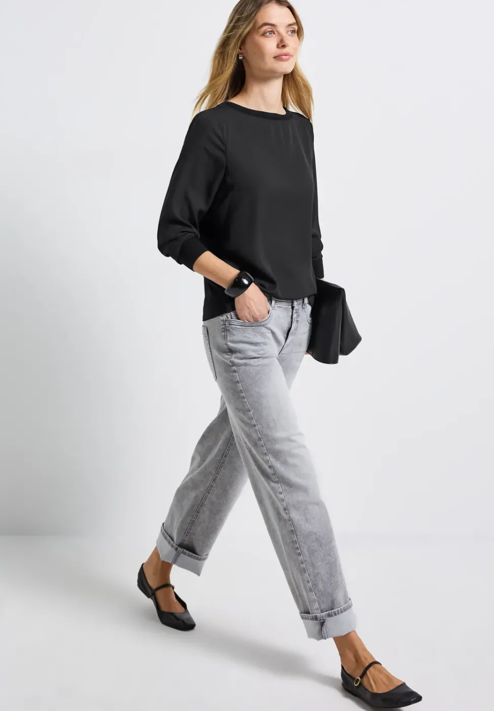 Materialmix Chiffon Shirt