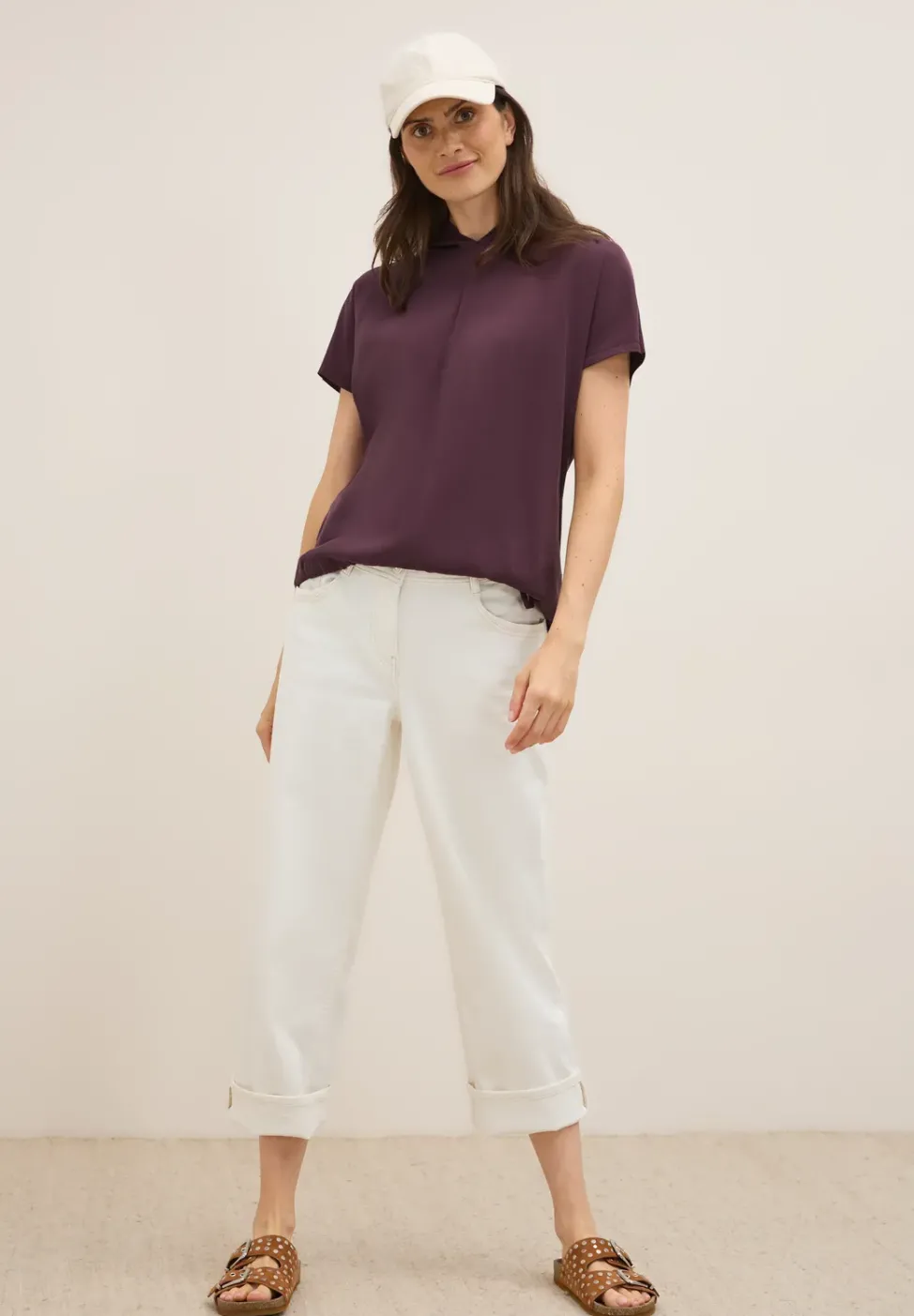 Materialmix Kapuzenshirt