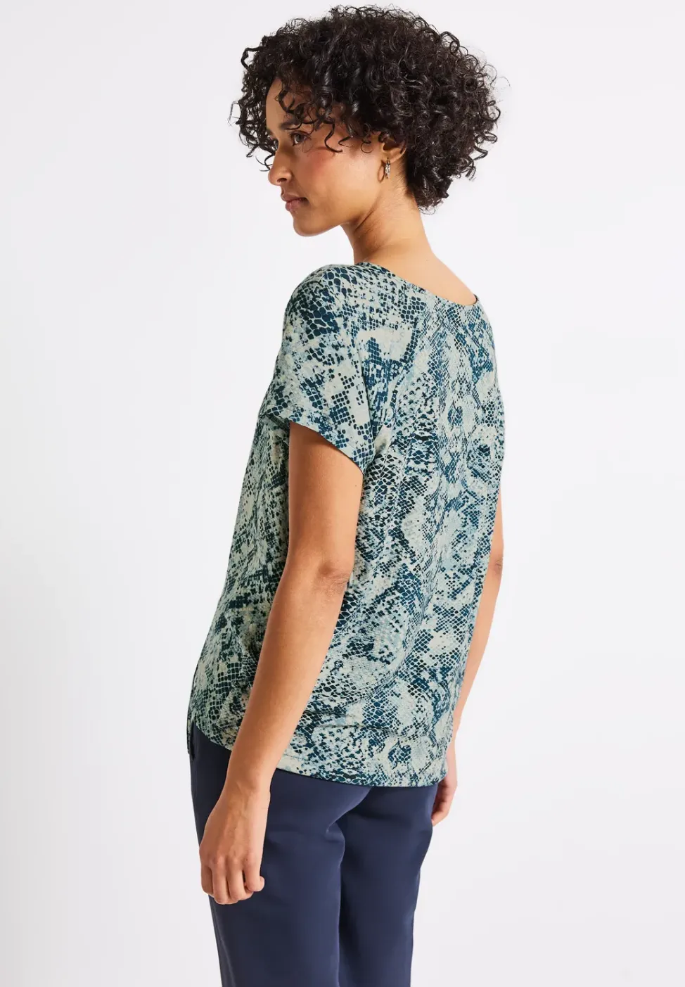 Materialmix Snake Shirt