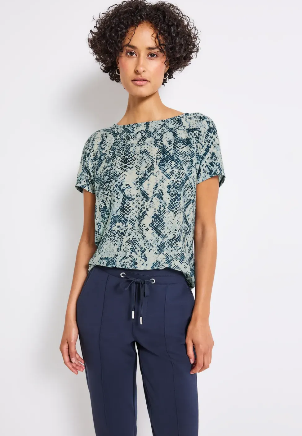 Materialmix Snake Shirt