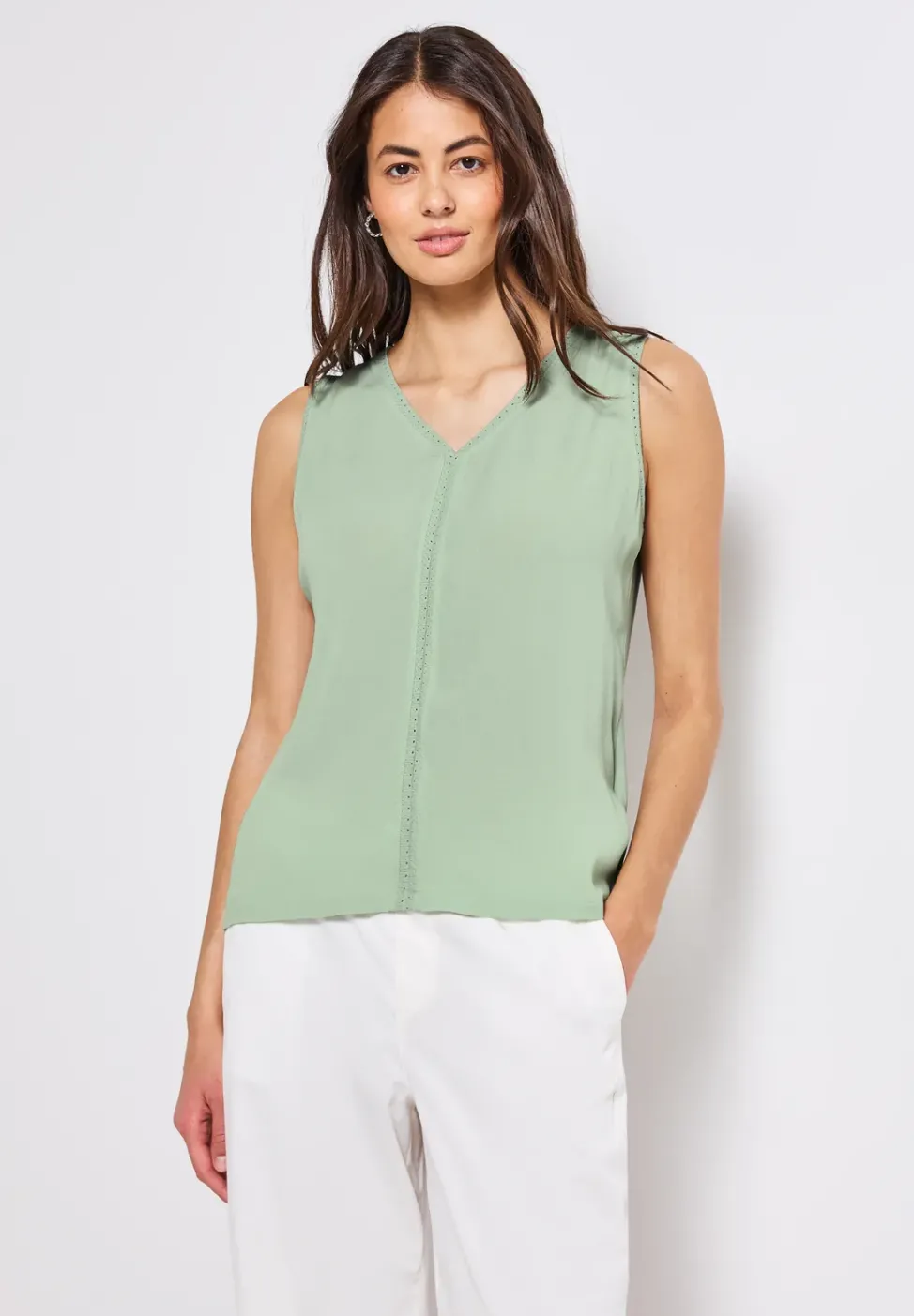 Materialmix Top mit Tape