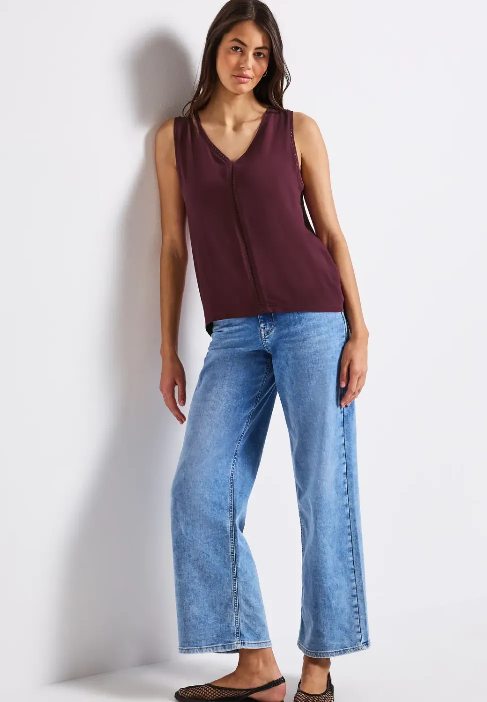 Materialmix Top mit Tape