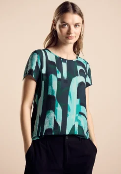 Materialmix-T-Shirt