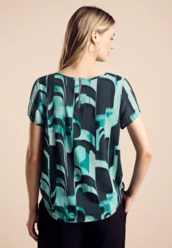 Materialmix-T-Shirt