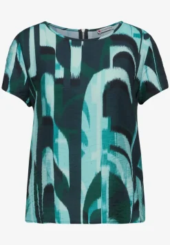 Materialmix-T-Shirt