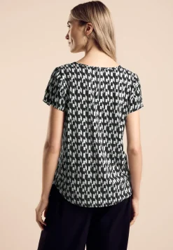 Materialmix-T-Shirt