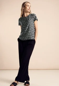 Materialmix-T-Shirt