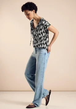 Materialmix-T-Shirt