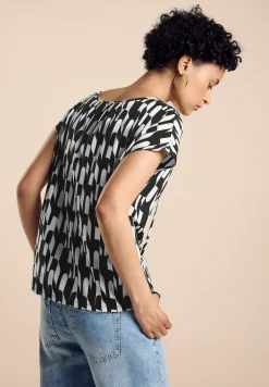 Materialmix-T-Shirt