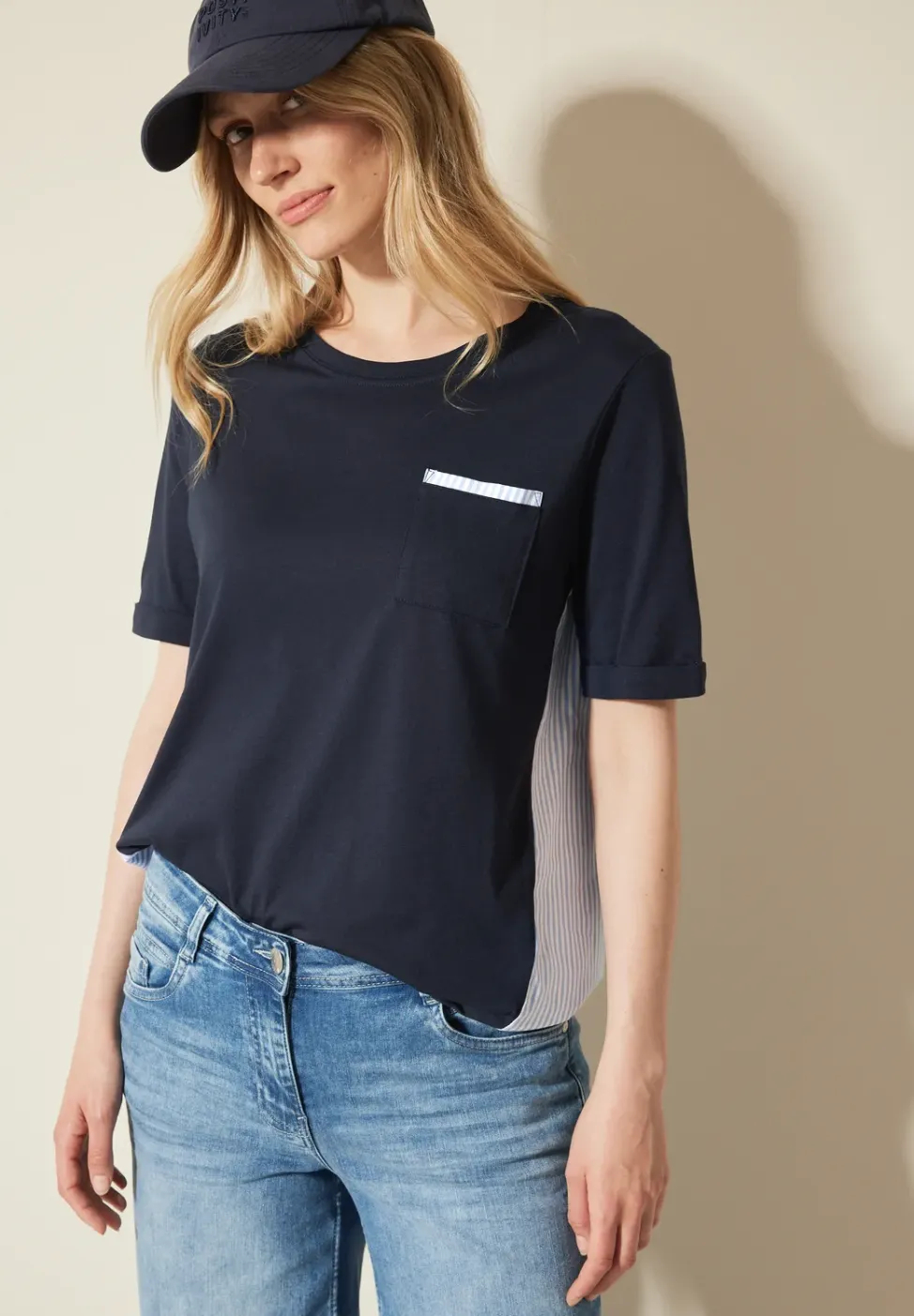 Materialmix T-Shirt