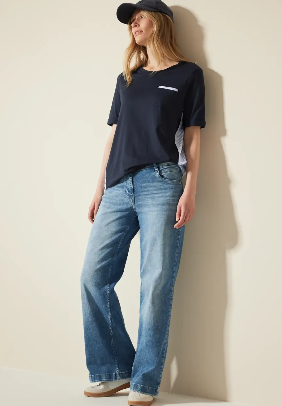 Materialmix T-Shirt