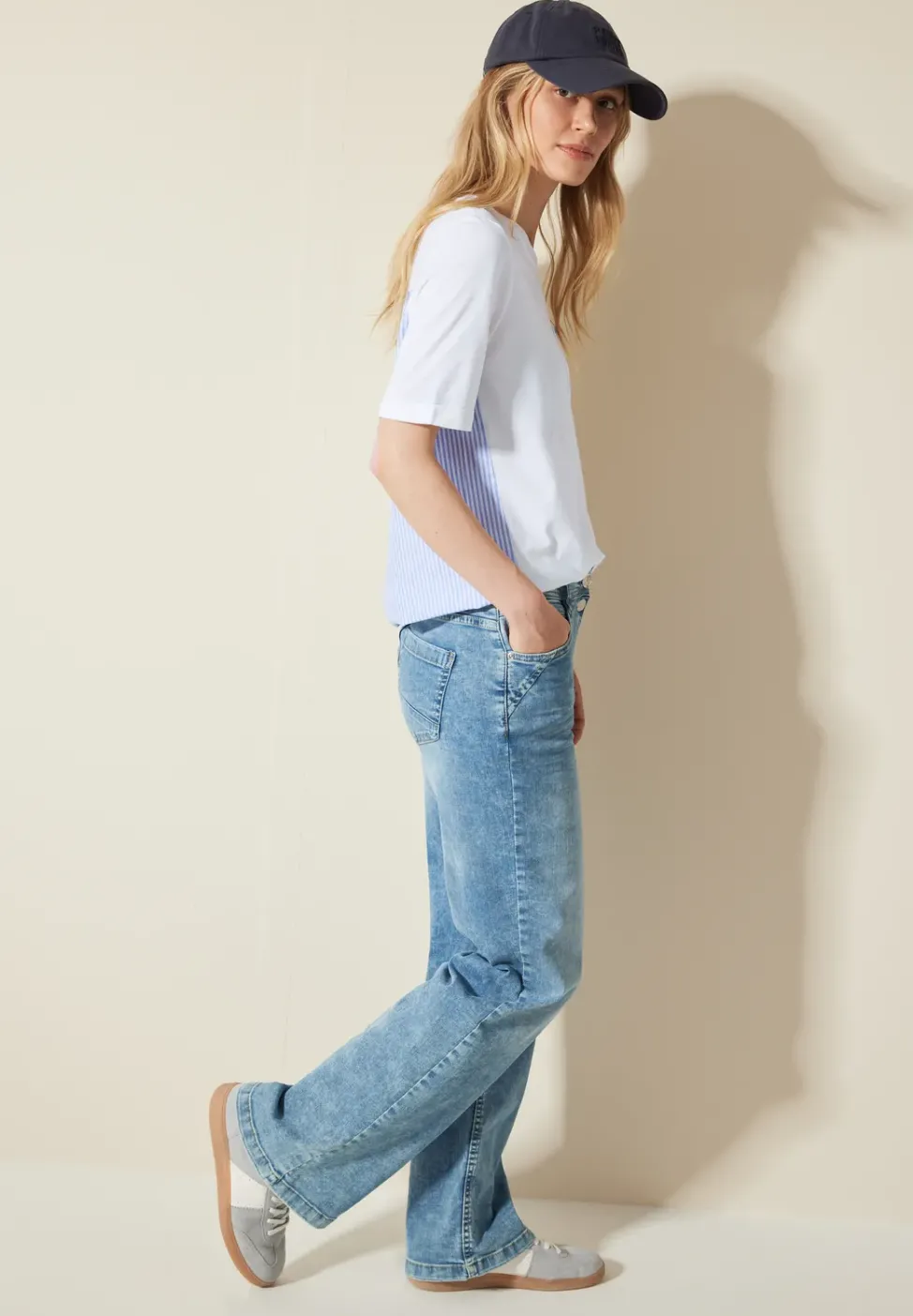 Materialmix T-Shirt