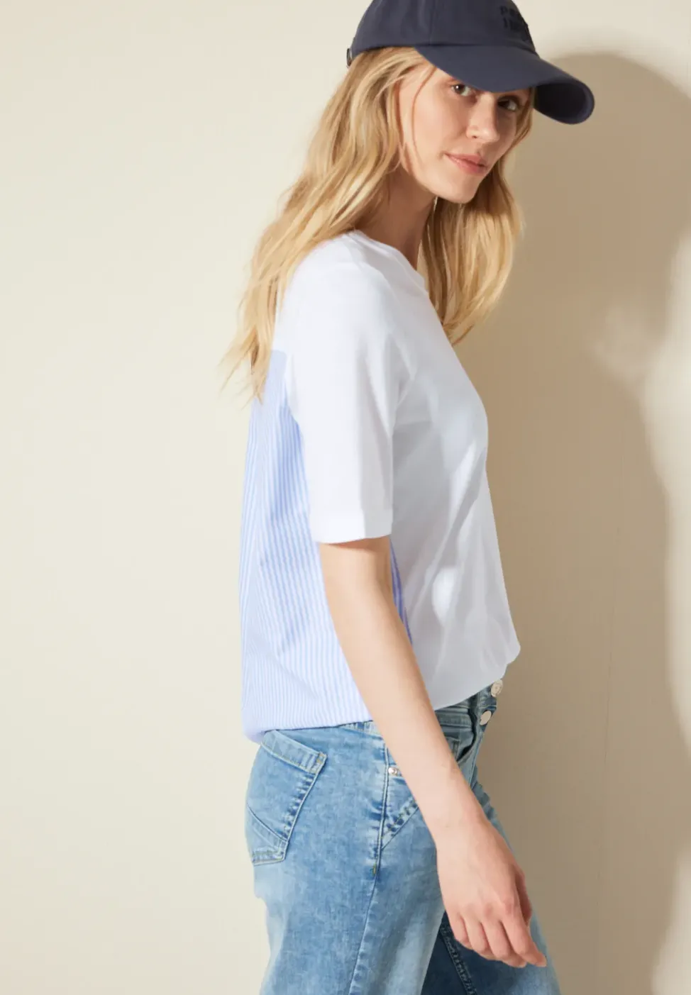Materialmix T-Shirt